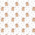 seamless background baby seamless pattern with cute monkeys